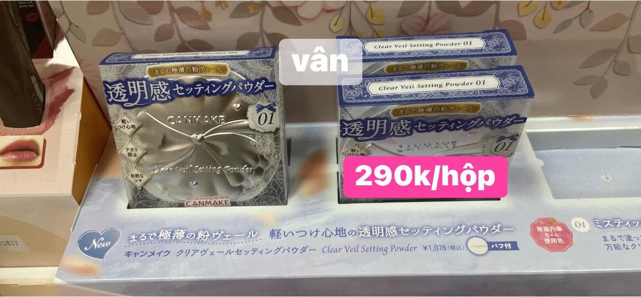Phấn Phủ Canmake Clear Veil Setting Powder 01 Mystic Clear — ảnh chính
